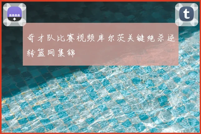 奇才队比赛视频库尔茨关键绝杀逆转篮网集锦